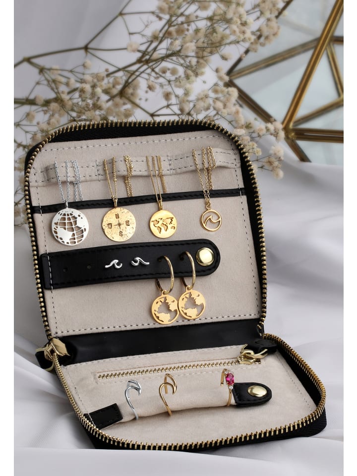 Elli Schmuckzubehör 925 Sterling Silber Tasche in Schwarz günstig kaufen onesize