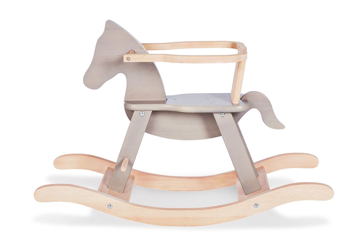 Pinolino Kinderträume Pinolino Schaukelpferd Pinolino mit Ring, grau/natur