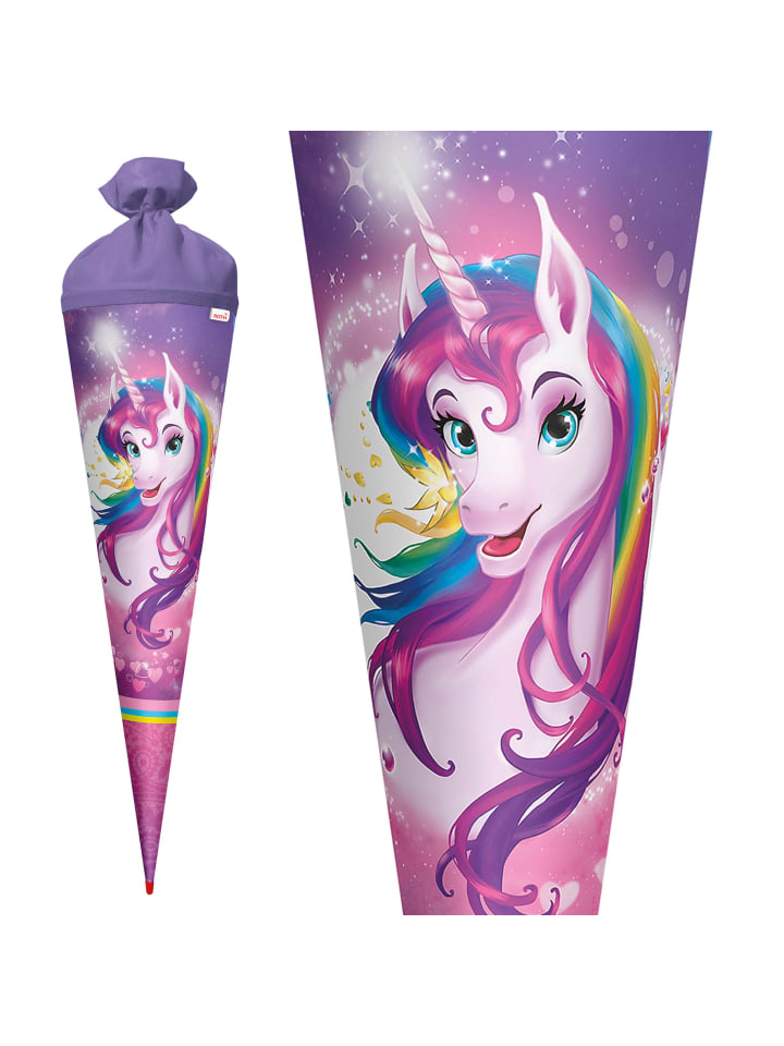 ROTH Schultüte groß Einhornportrait 70 cm in Rosa günstig kaufen onesize
