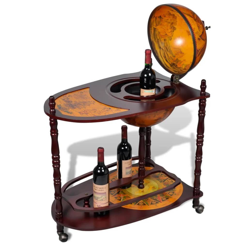 DOTMALL Bartisch Weinregal, Hausbar, Cocktailbarmit Rollen, Erweiterte Tischplatte