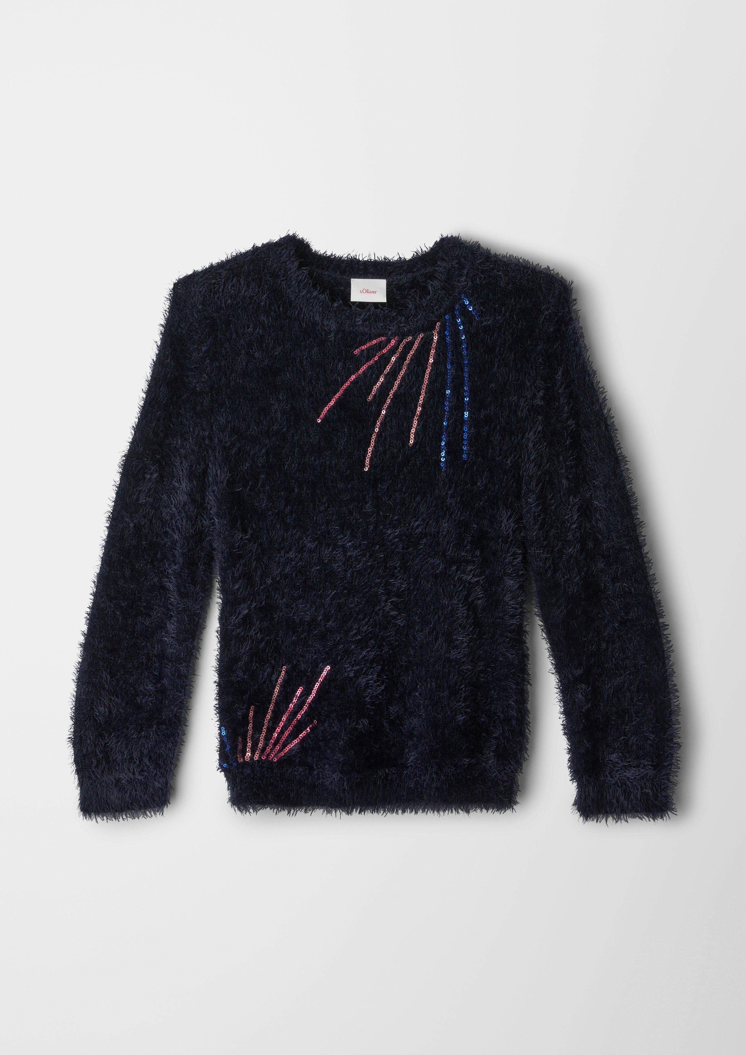 Kuscheliger Pullover mit Pailletten  2122663-5952