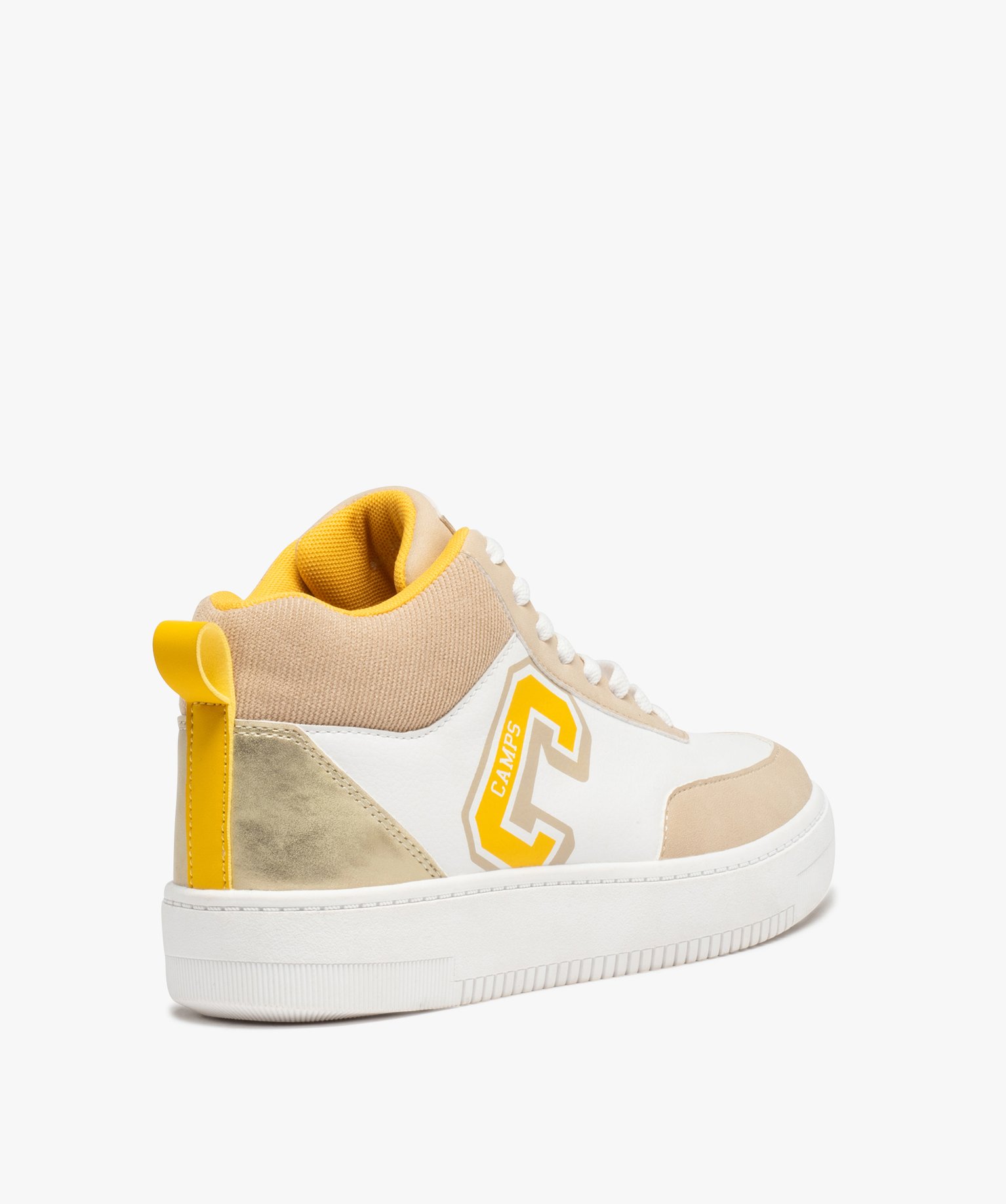 Baskets femme mid-cut multicolores - Camps United beige | GEMO