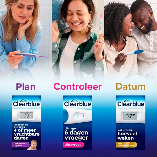 Clearblue terhességi teszt heti kijelzővel - 2 darab