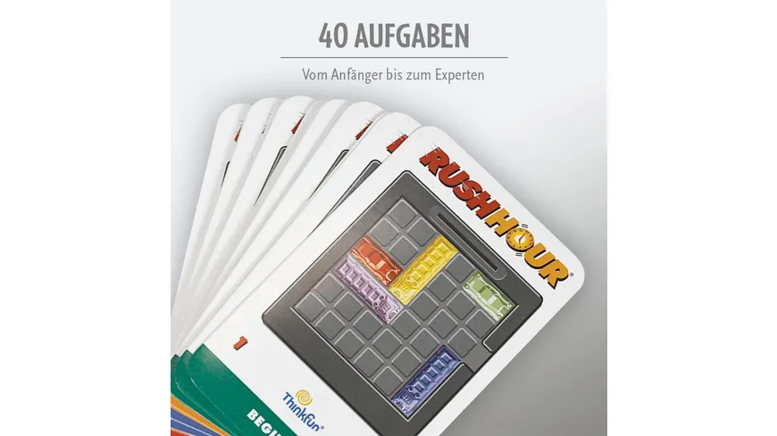 Thinkfun - Rush Hour - Das geniale Stauspiel und bekannte Logikspiel von Thinkfun für Jungen und Mädchen ab 8 Jahren