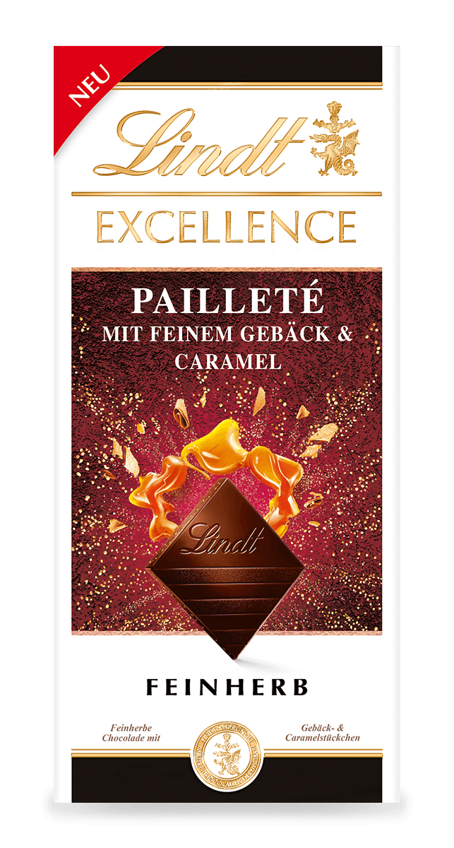 EXCELLENCE Pailleté mit feinem Gebäck & Caramel, 100g