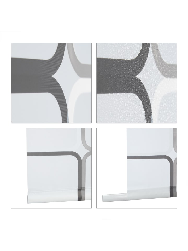 relaxdays Duschrollo Square in Semitransparent - (L)240 x (B)60 cm günstig kaufen onesize