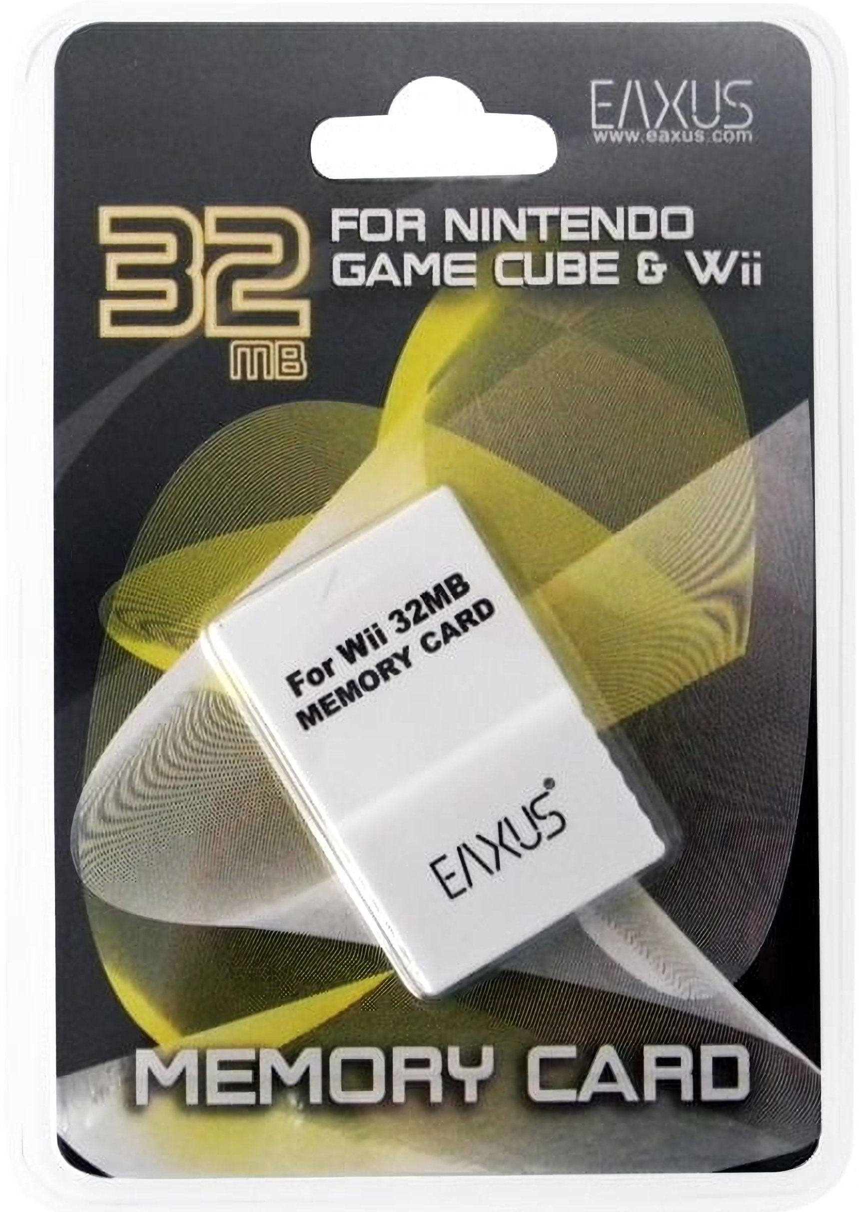 EAXUS Memory Card für Nintendo GameCube & Nintendo Wii - Speicherkarte (32 MB GB, für NGC & Wii - Zum Speichern Ihrer Spielstände. 8 - 128 MB)