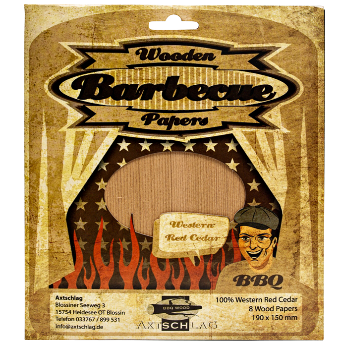 Axtschlag Grillpapier Western Red Cedar