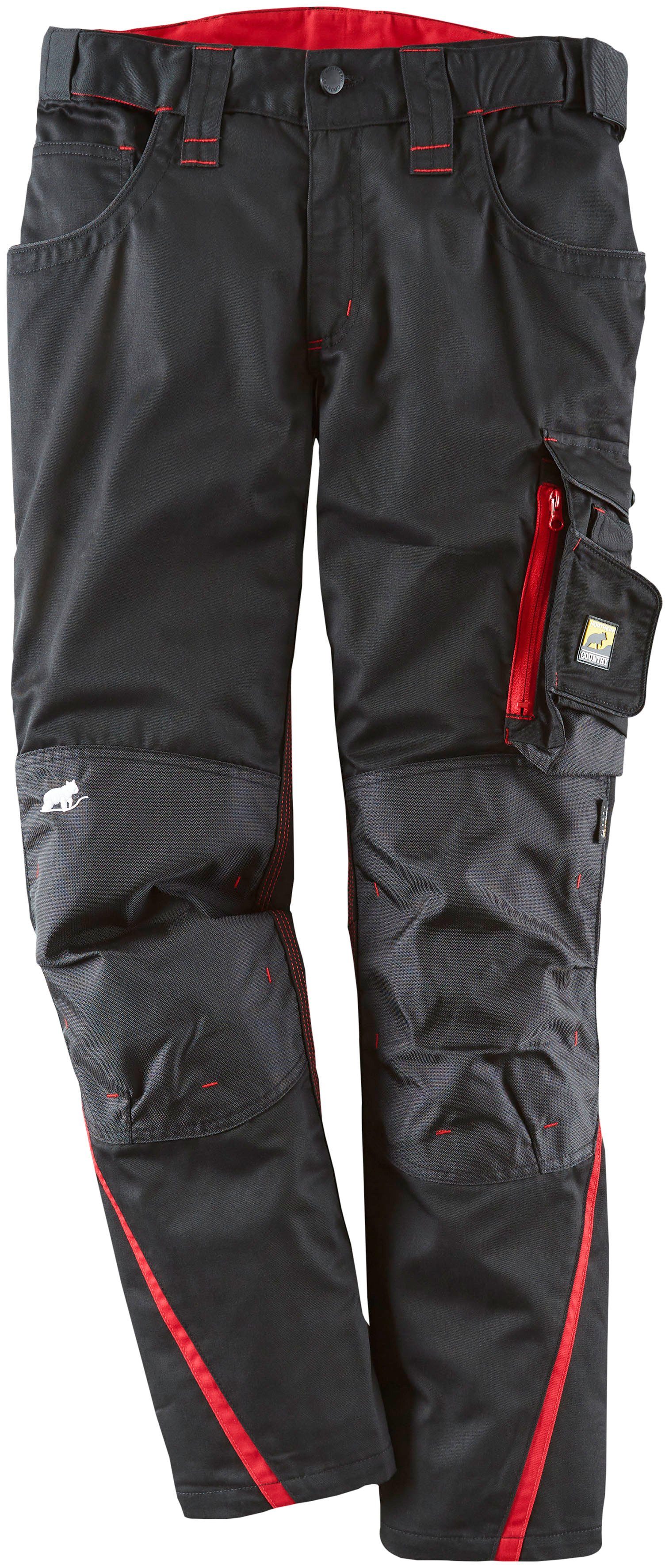 Northern Country Arbeitshose (langlebig durch 3-fach Innenbeinnaht + Verriegelungspunkte, 9 Taschen) für Damen mit Cordura®Verstärkungen und Reißverschlussbelüftung