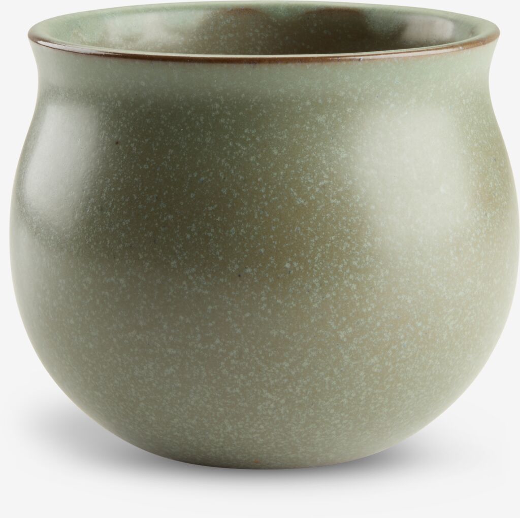 BJARNE Pot de fleurs BJARNE Ø13xH11cm vert