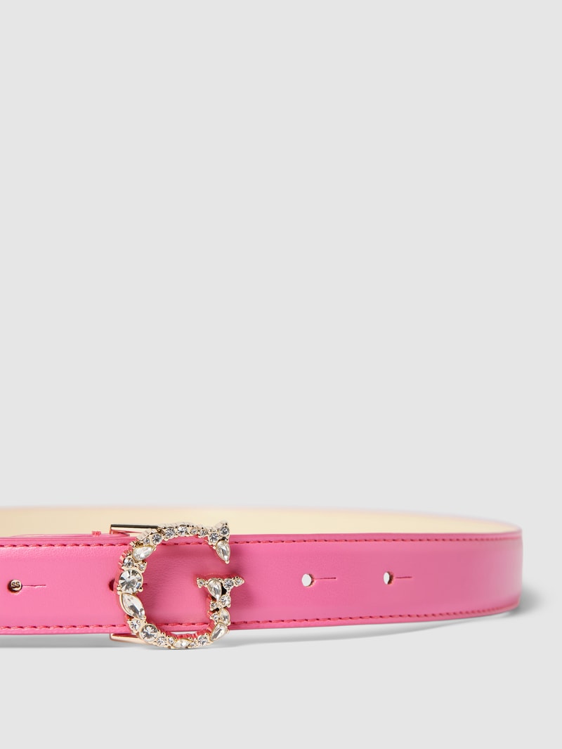 Gürtel mit Label-Applikation Modell 'ADJ & NOT REV' in pink