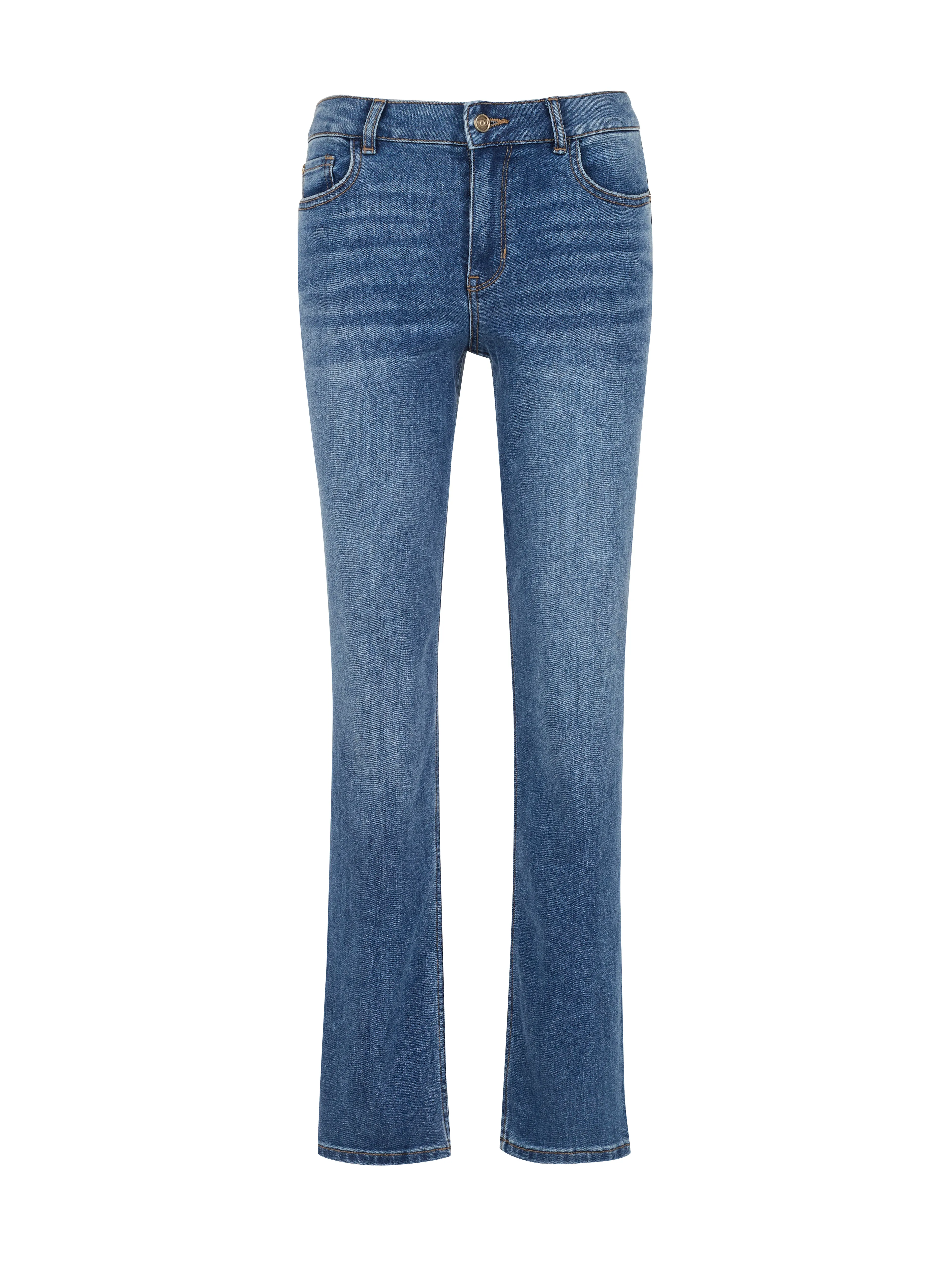 Dunkelblaue Straight-Jeans Damen ORSAY