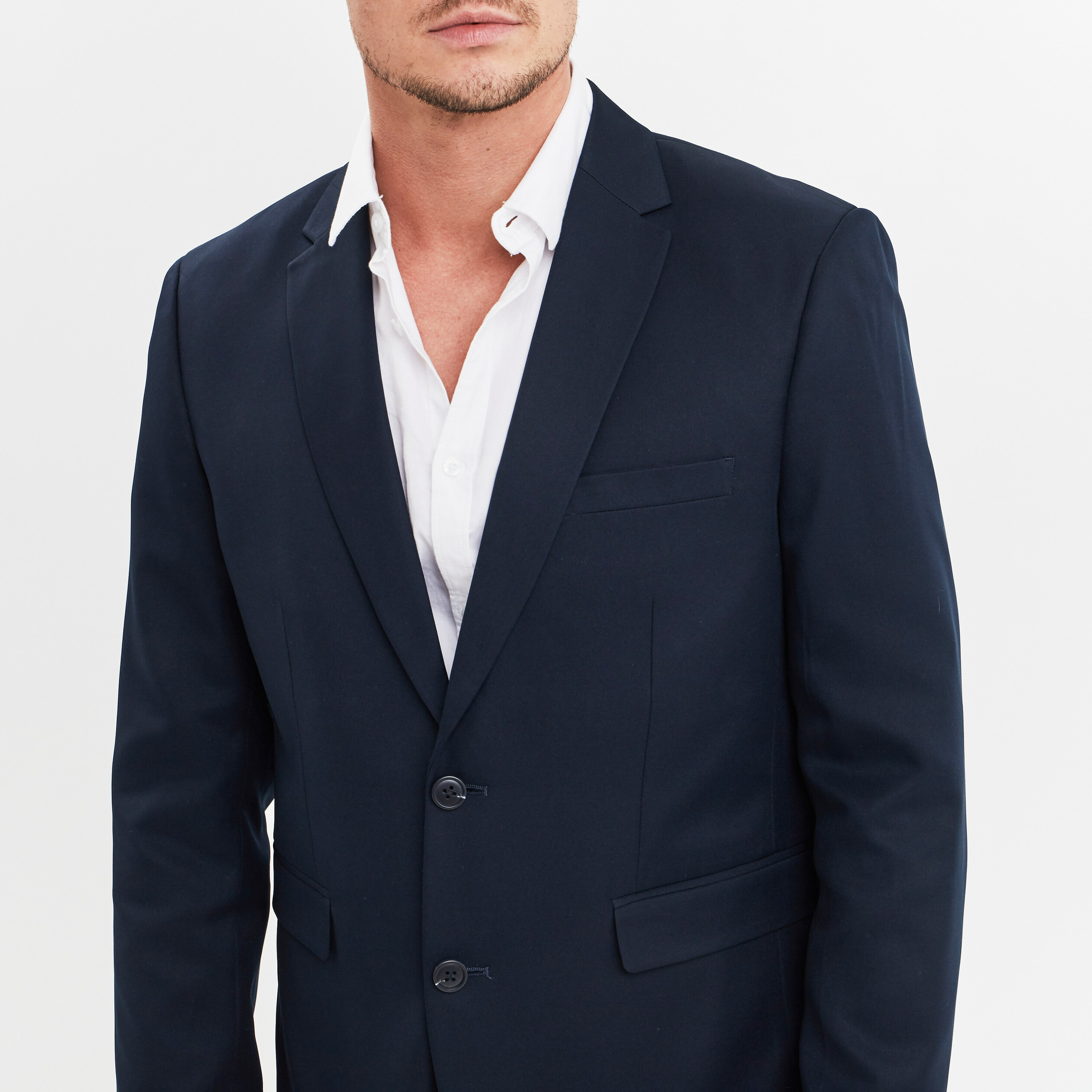Veste de costume droite bleu marine homme | La Halle