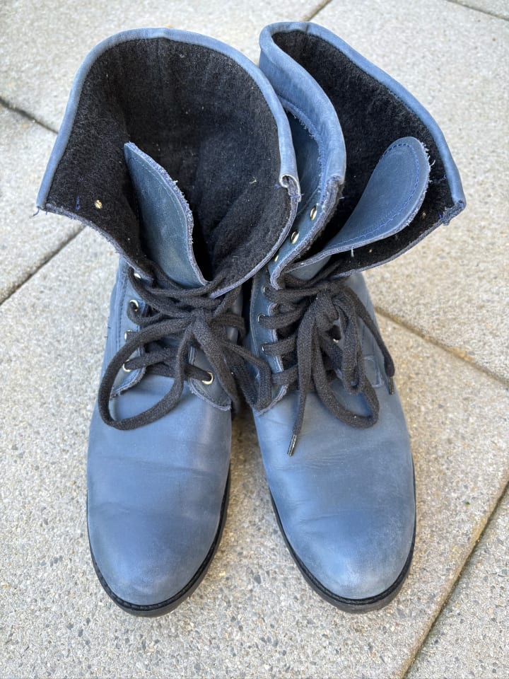 Zapato Leder-Boots in Dunkelblau günstig kaufen 40