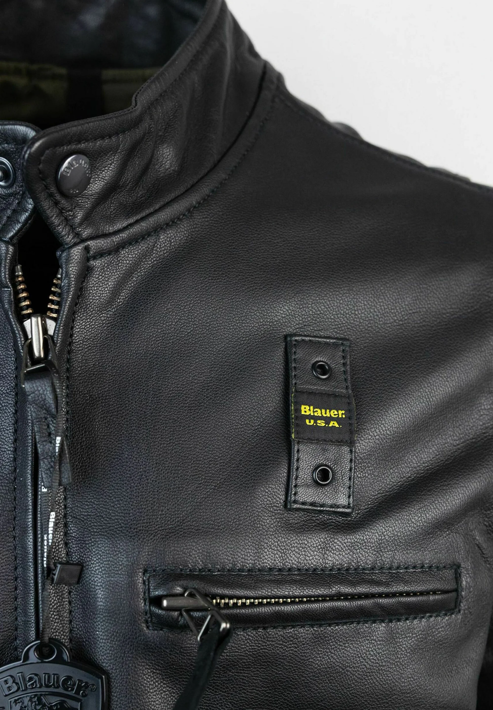 Chaqueta de cuero Blauer