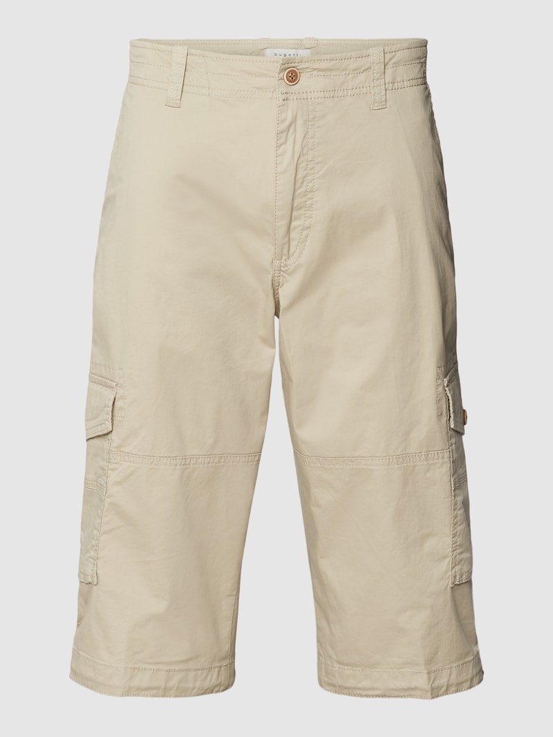 Caprihose mit Eingrifftaschen in beige