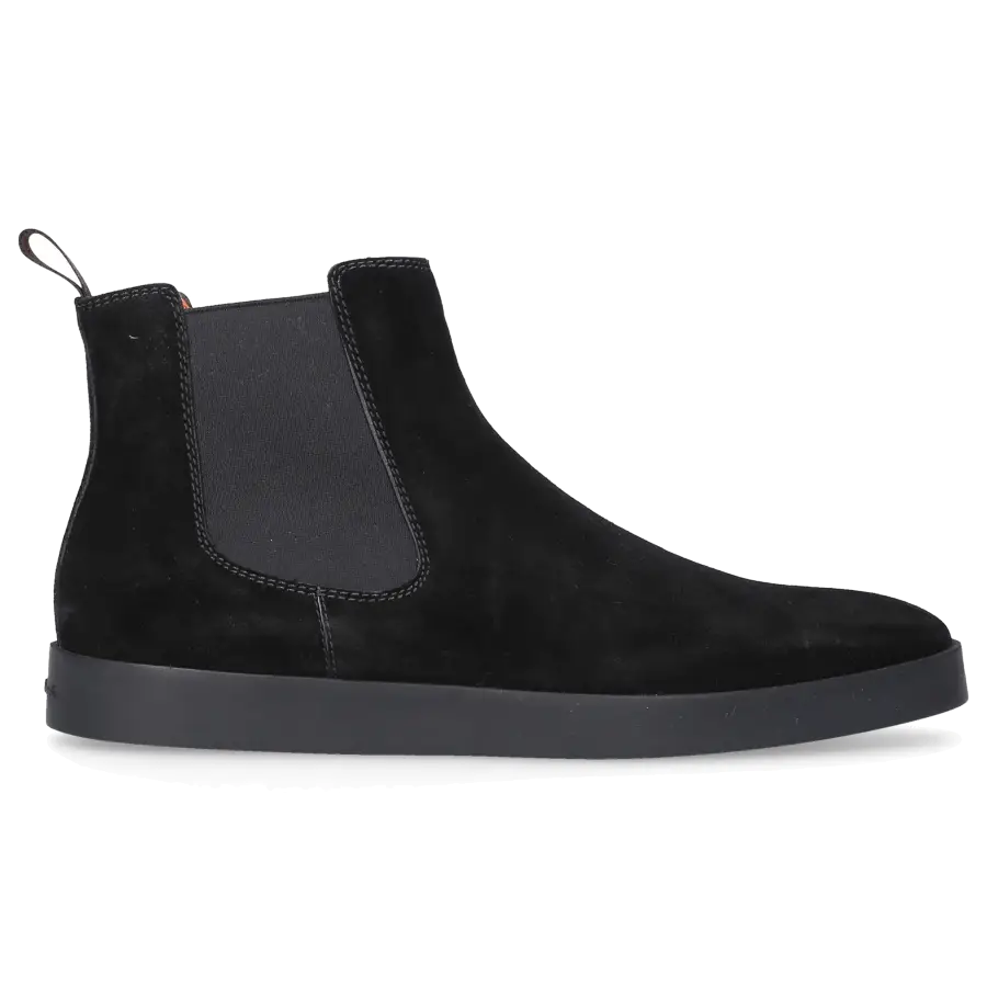 Santoni - Chelsea Boots 17833 Veloursleder - schwarz