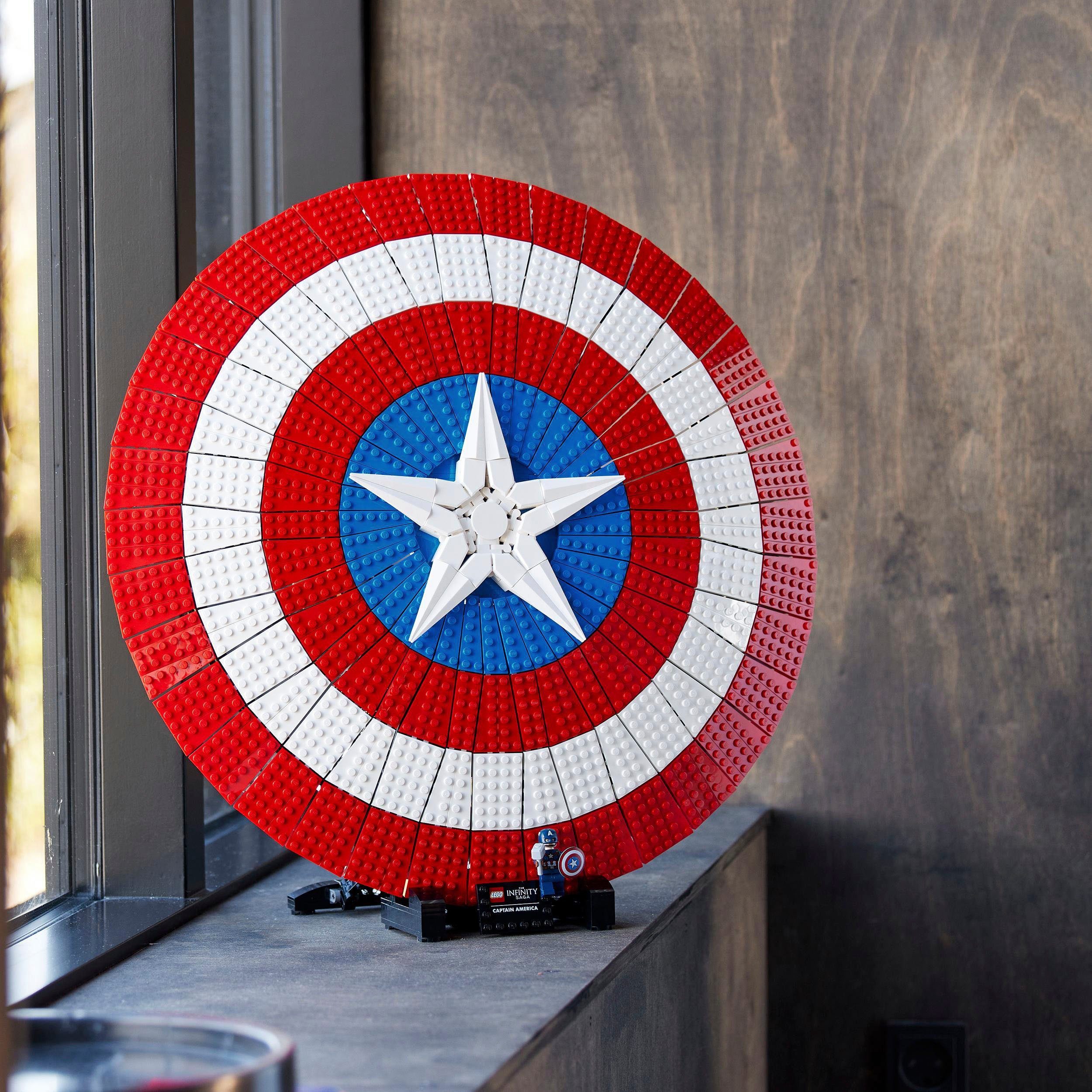 LEGO® Konstruktionsspielsteine Captain Americas Schild (76262), LEGO® Marvel, (3128 St), Made in Europe