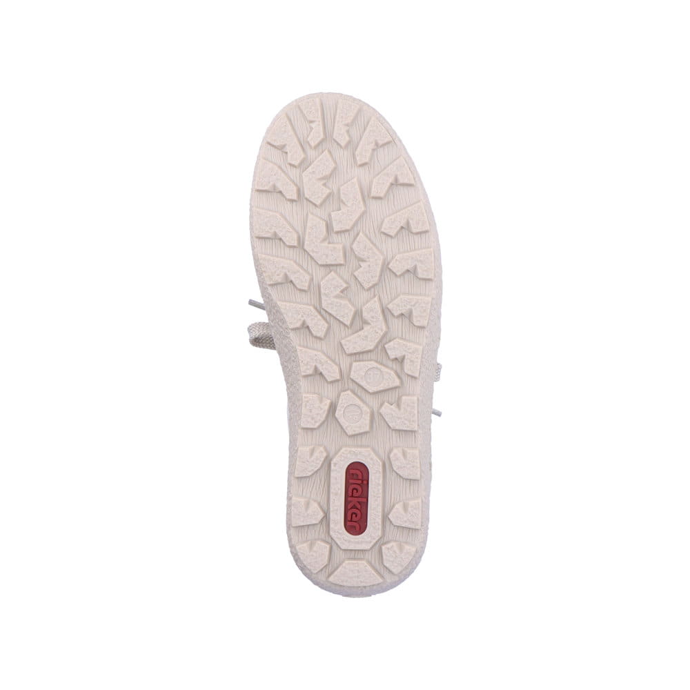 Rieker Damen Sneaker Low cremebeige-königsblau