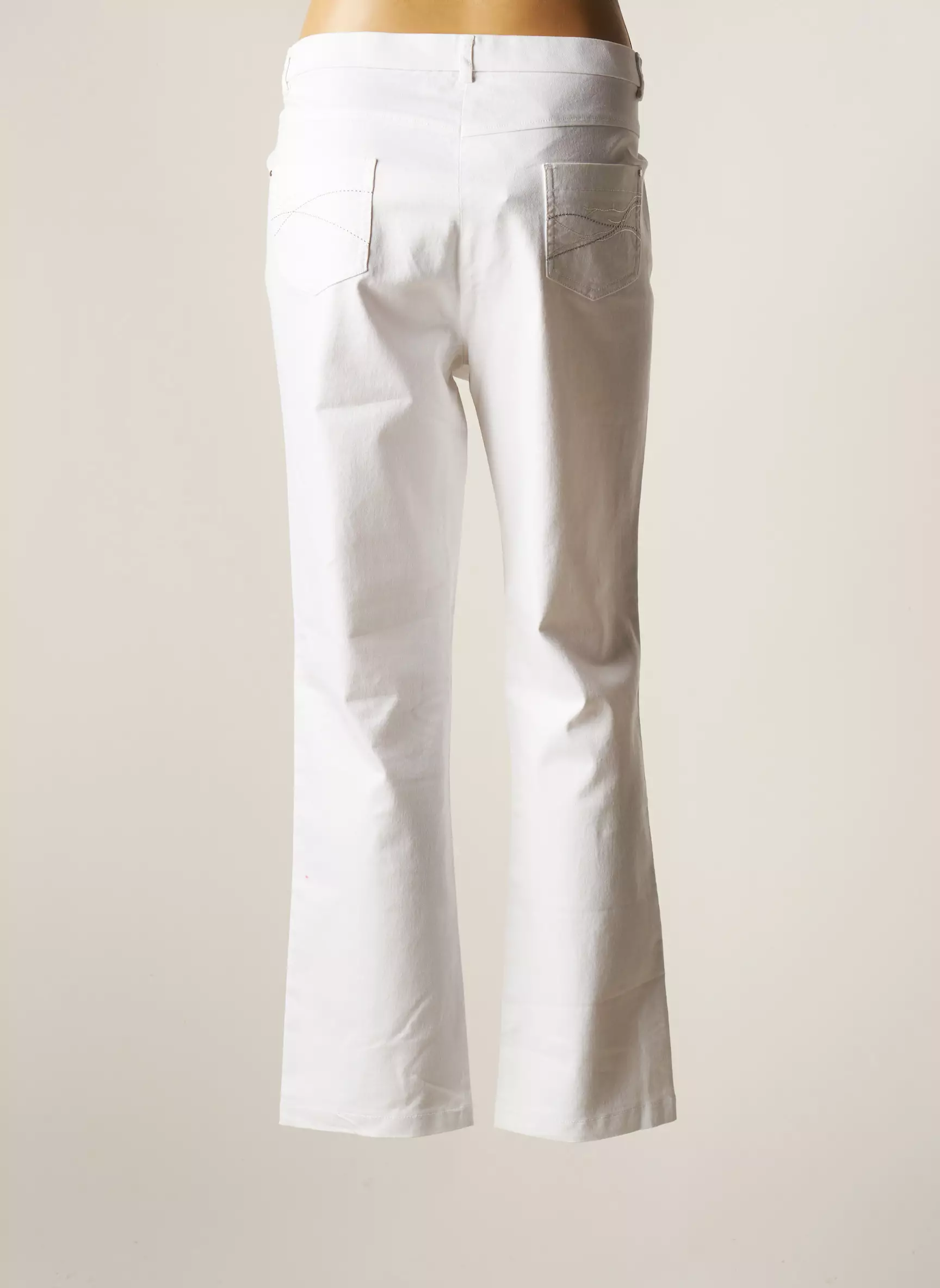 Christine Laure Pantalons Droits Femme couleur blanc