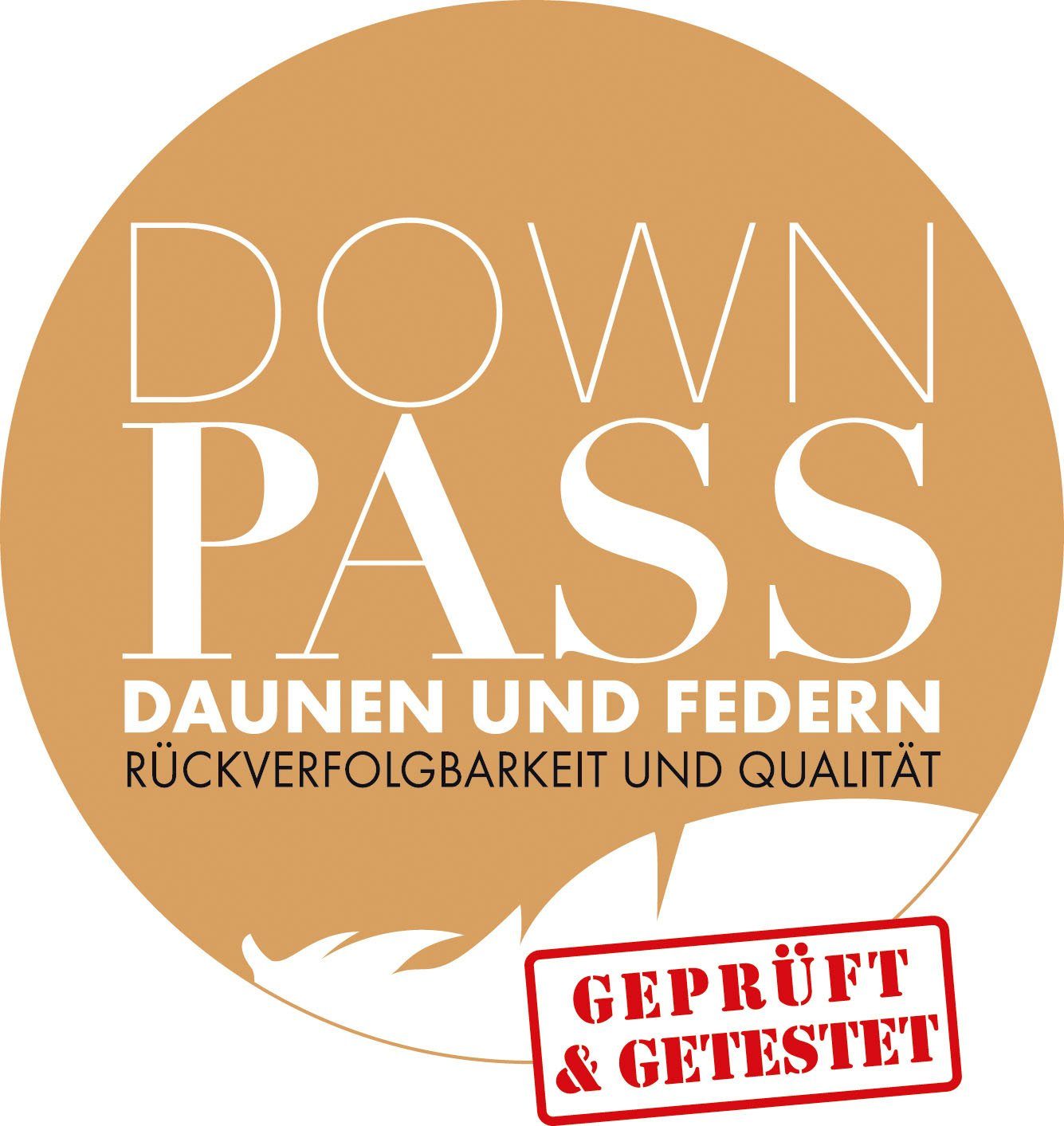 Federkissen BodyPerfect ModernLine, Haeussling, Füllung: 70% Federn, 30% Daunen, Ideal für Seitenschläfer