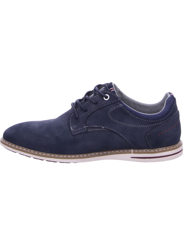 Mustang Schnürschuh in blau günstig kaufen