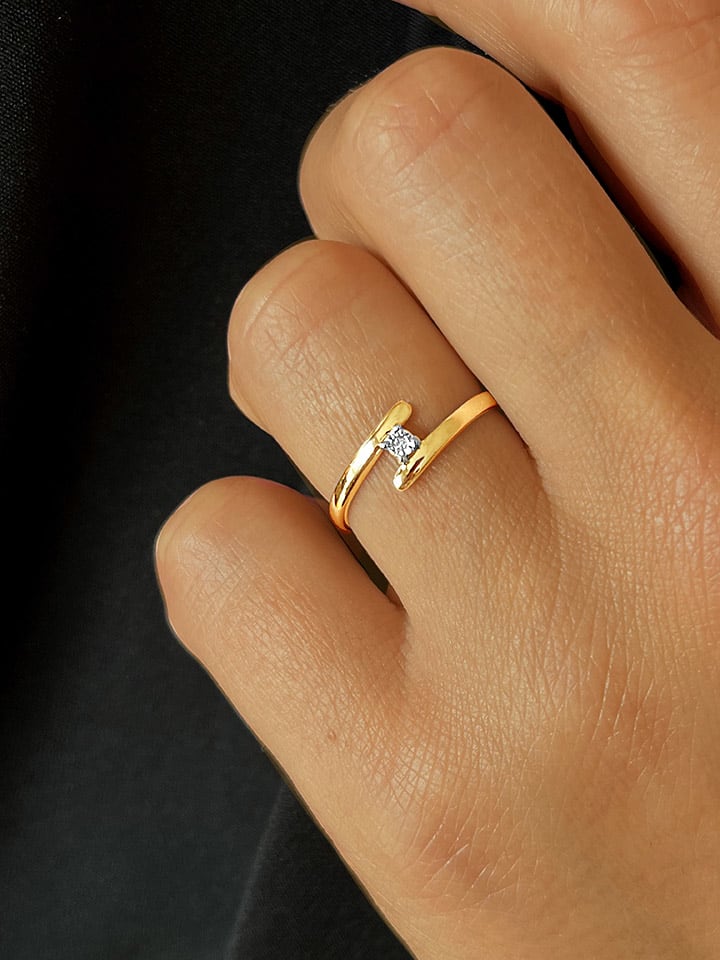 OR Carats Gold-Ring mit Diamant günstig kaufen