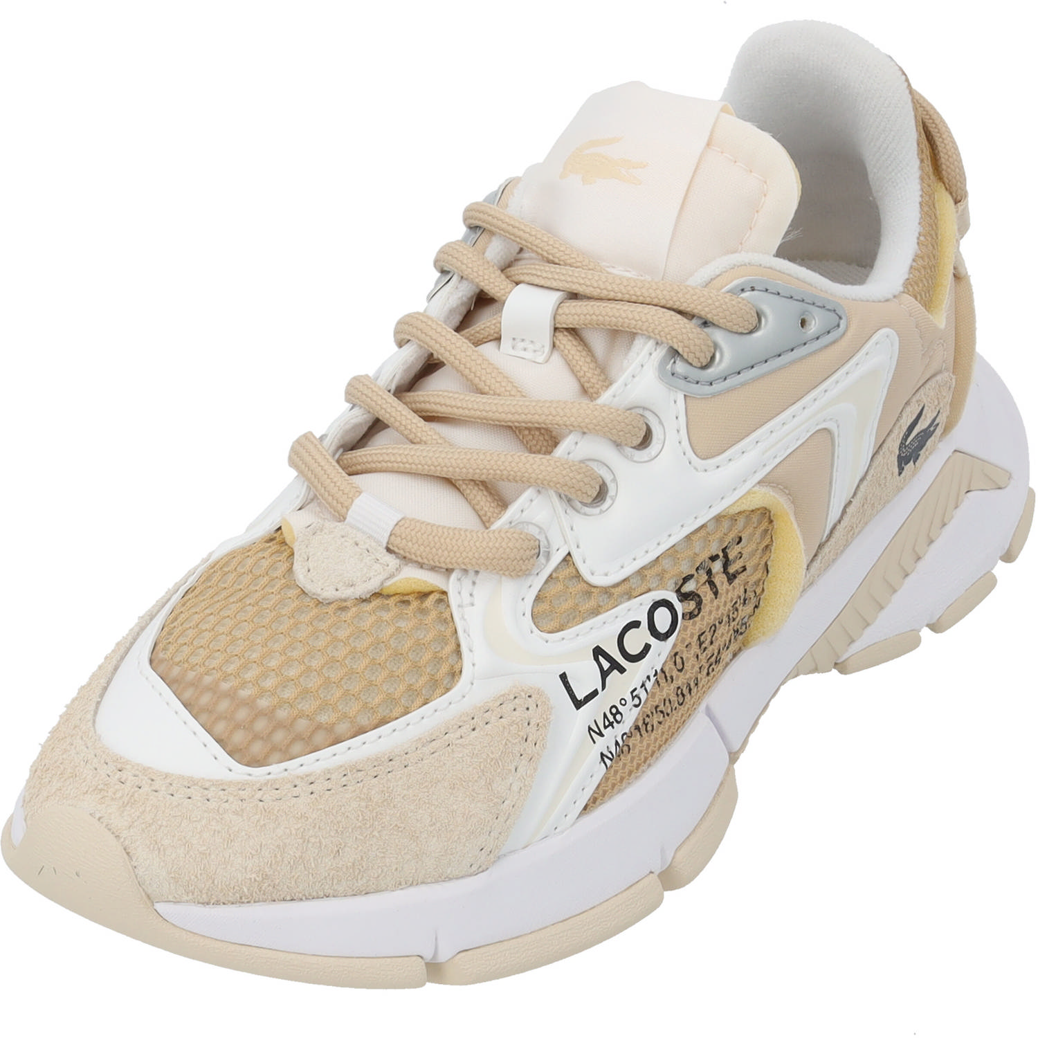 Lacoste L003 Neo It 47SFA0093, Schnürschuhe, Damen, Beige