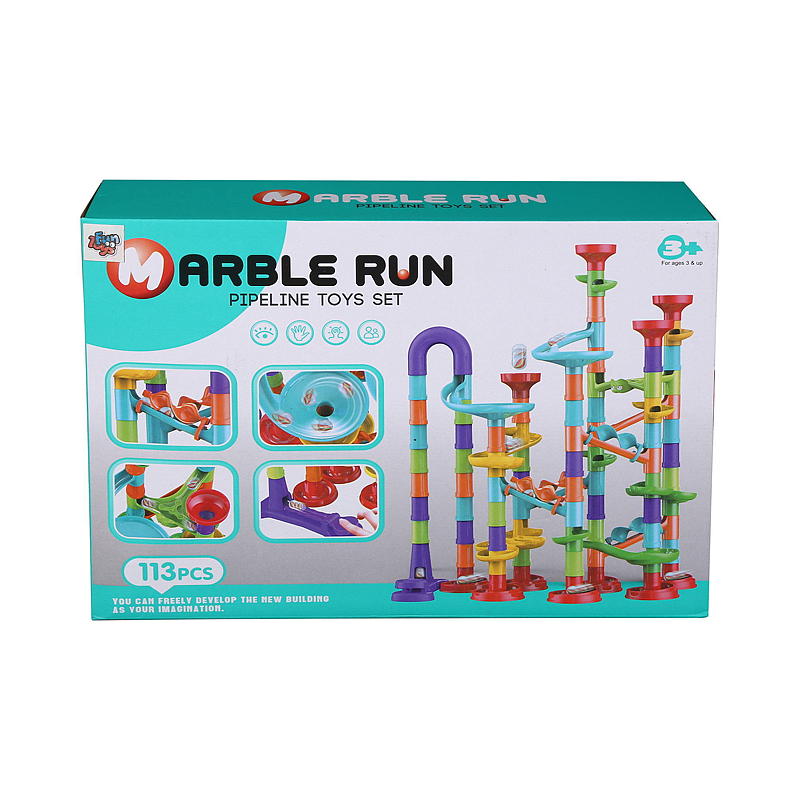 FunToys Klinkekulebane Marble run 113 deler
