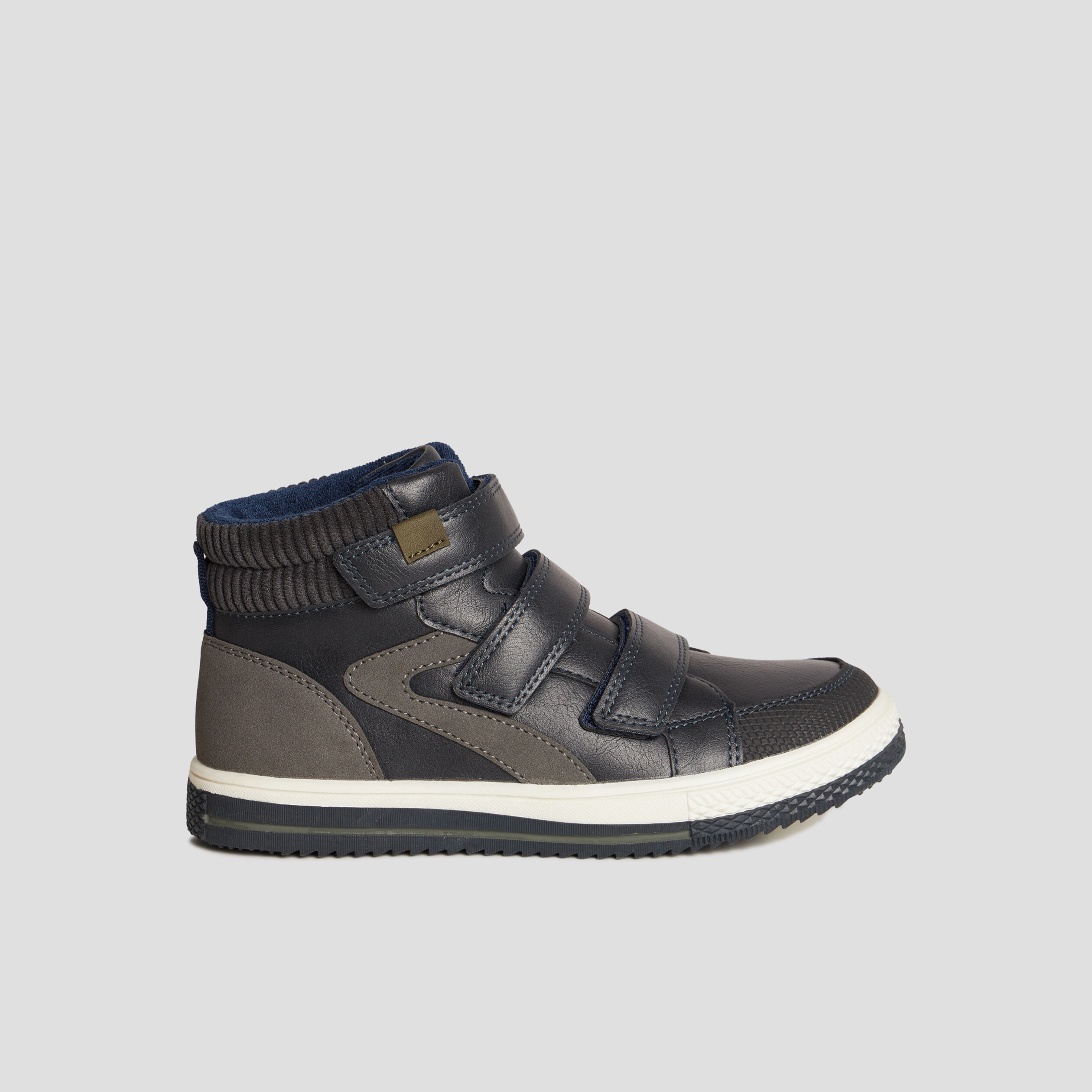 Baskets montantes Trappeur Kamil bleu marine garçon | La Halle