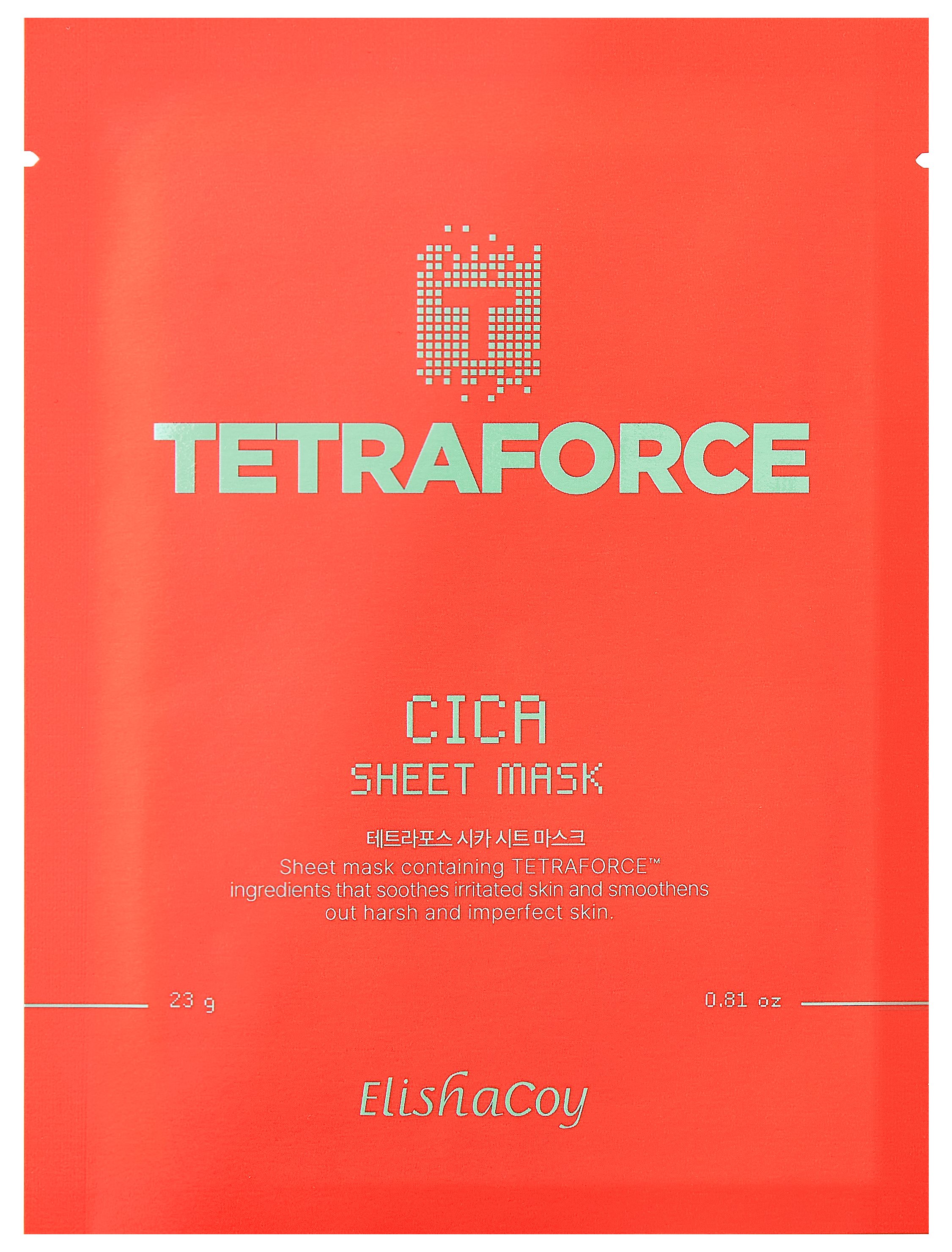 ElishaCoy Gesichtsmaske ElishaCoy Tetraforce Sheet Mask 23g, 23g