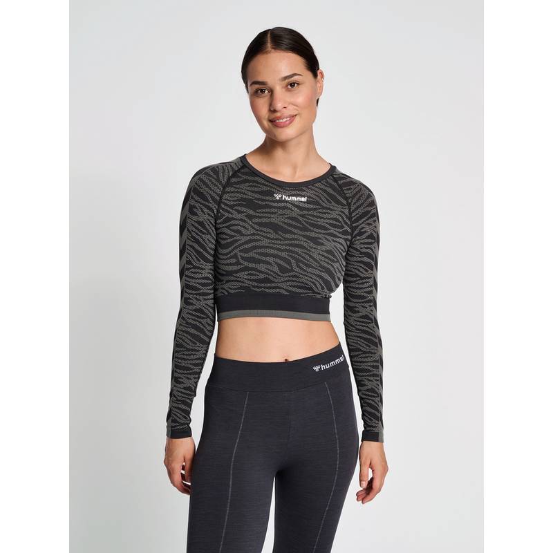 hummel hmlMT SAGA SEAMLESS CROP T-SHIRT LS T-Shirt Damen