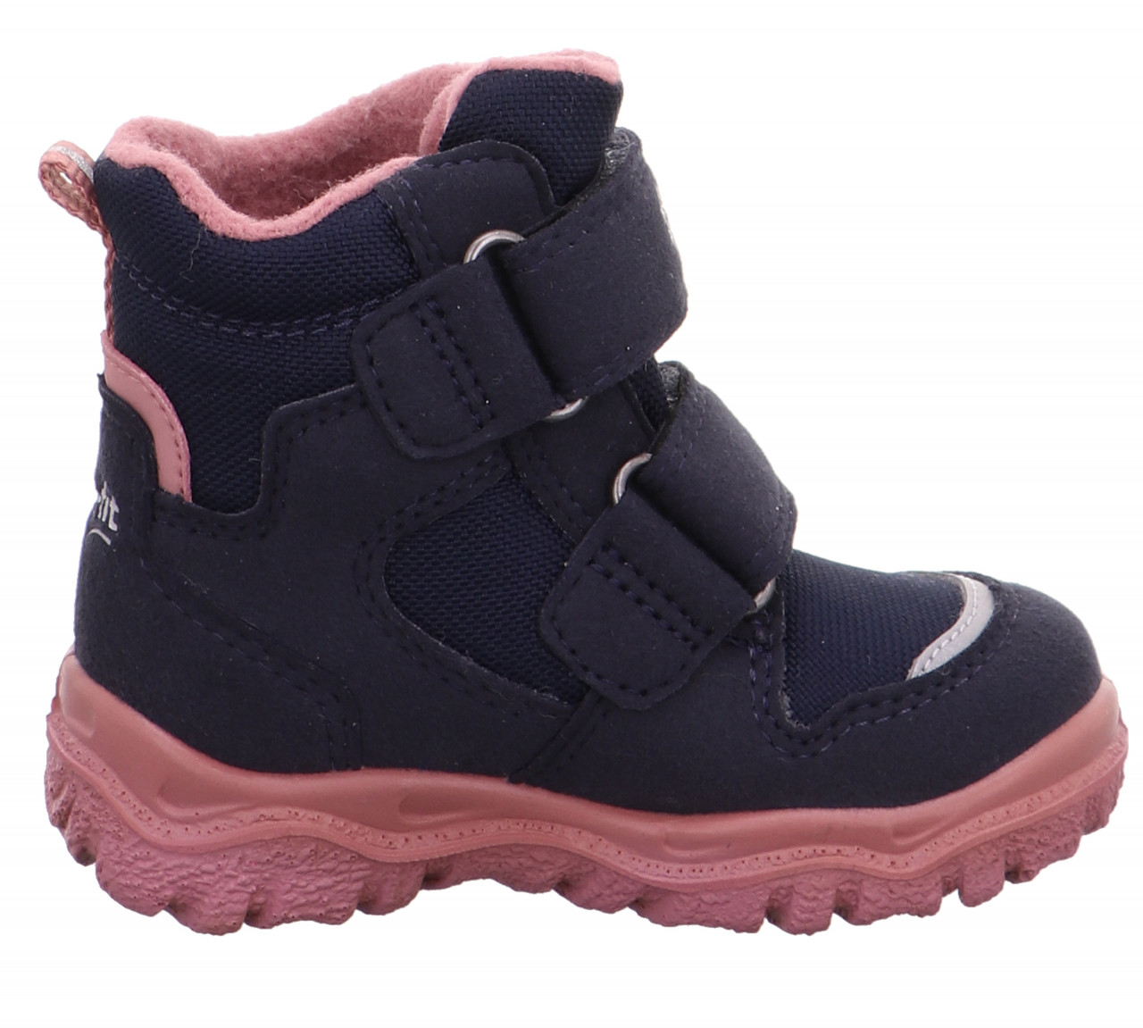 HUSKY1 - Blau/Rosa Boots mit Klettverschluss