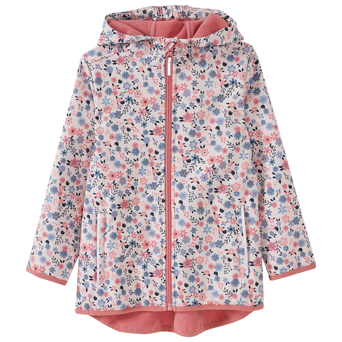 Mädchen Softshelljacke mit Kapuze