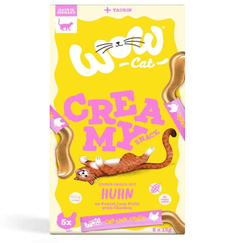 WOW Cat Creamy Snack 5 x 15 g zu TOP-Preisen