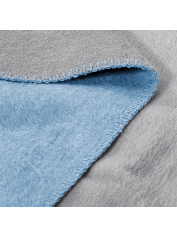 Schiesser Wohndecke Klara (150x200 cm) in Hellblau günstig kaufen 150 x 200 cm