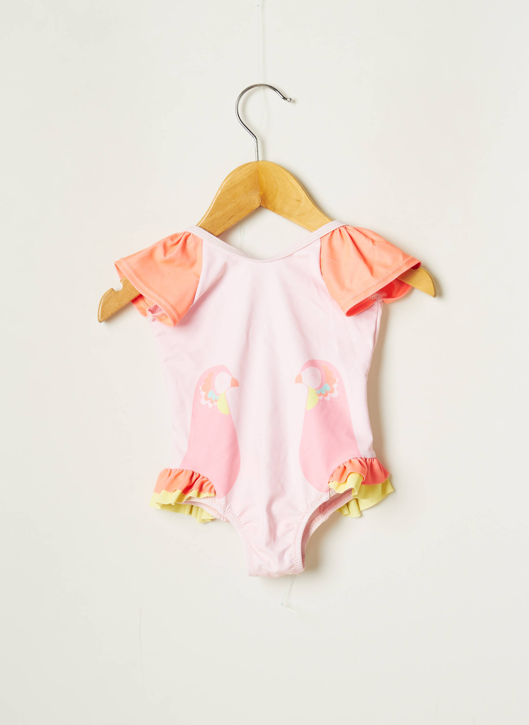 3 Pommes 1 Piece Fille couleur rose