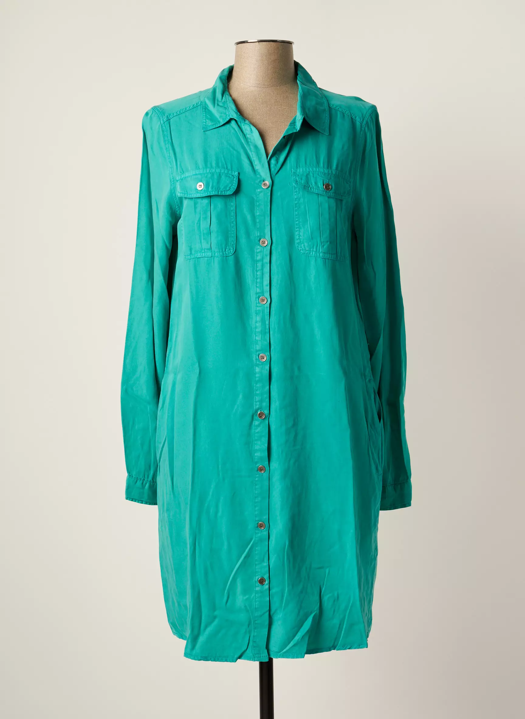 Esqualo Robes Mi Longues Femme couleur vert
