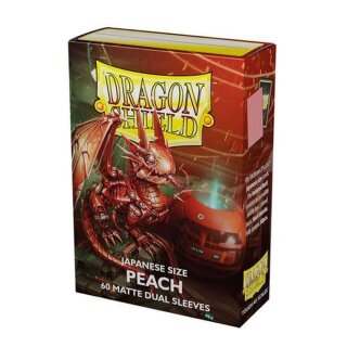 Dragon Shield Japanese size Matte Dual Sleeves - Peach Piip (60)