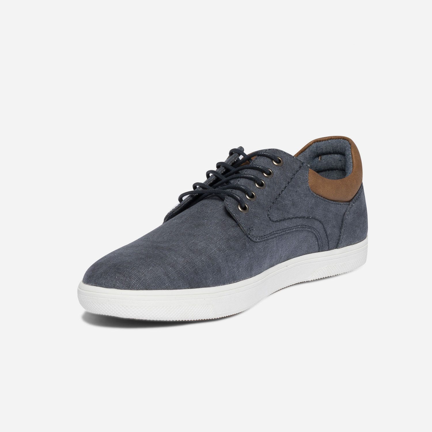 Tennis marine en textile façon jean