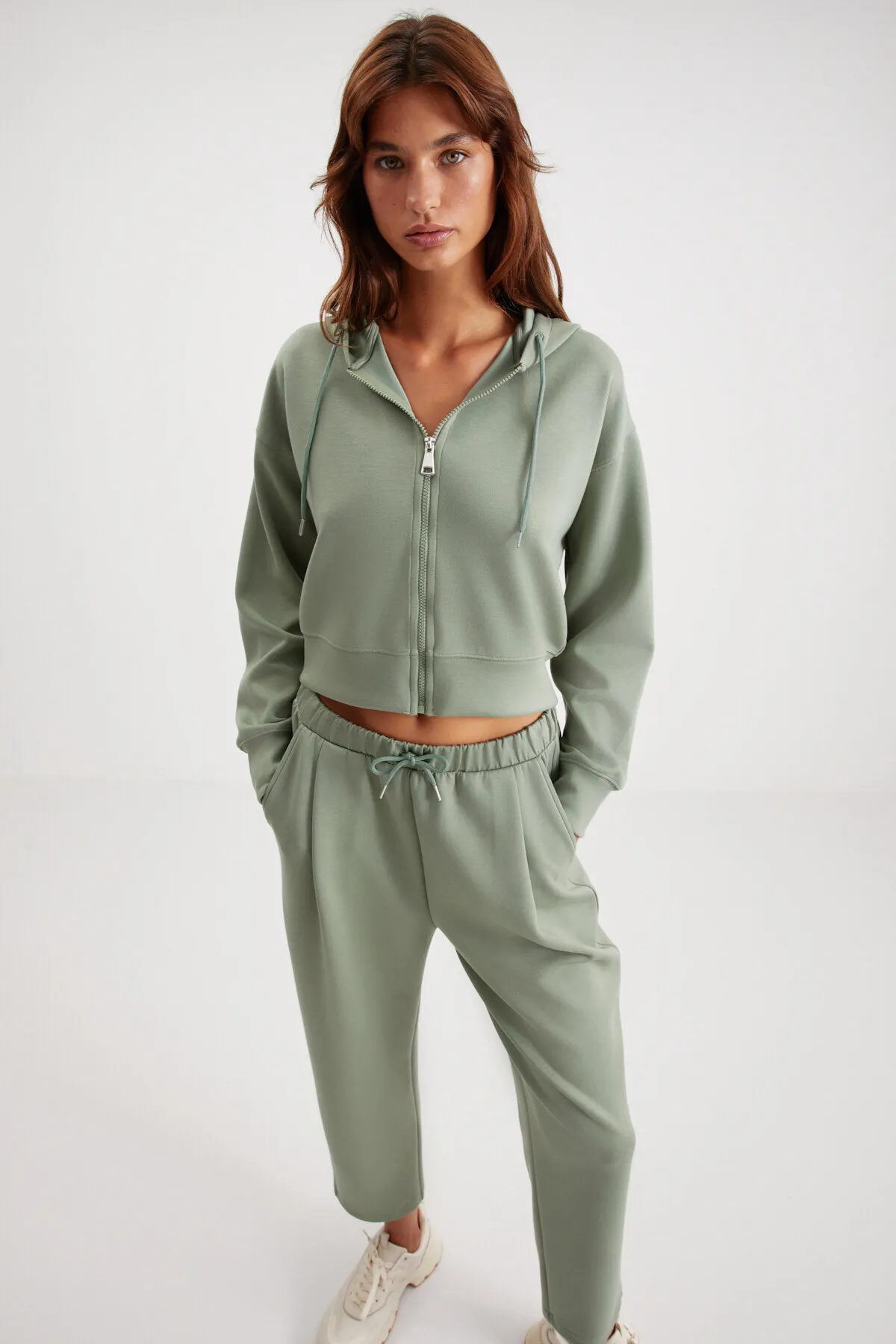 GRIMELANGE  Gıada Damen-Jogginghose in Mintgrün mit elastischem Bund und Seitentaschen