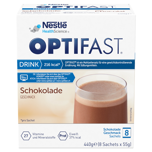 OPTIFAST home Drink Schokolade Pulver  8X55 g  Pulver
