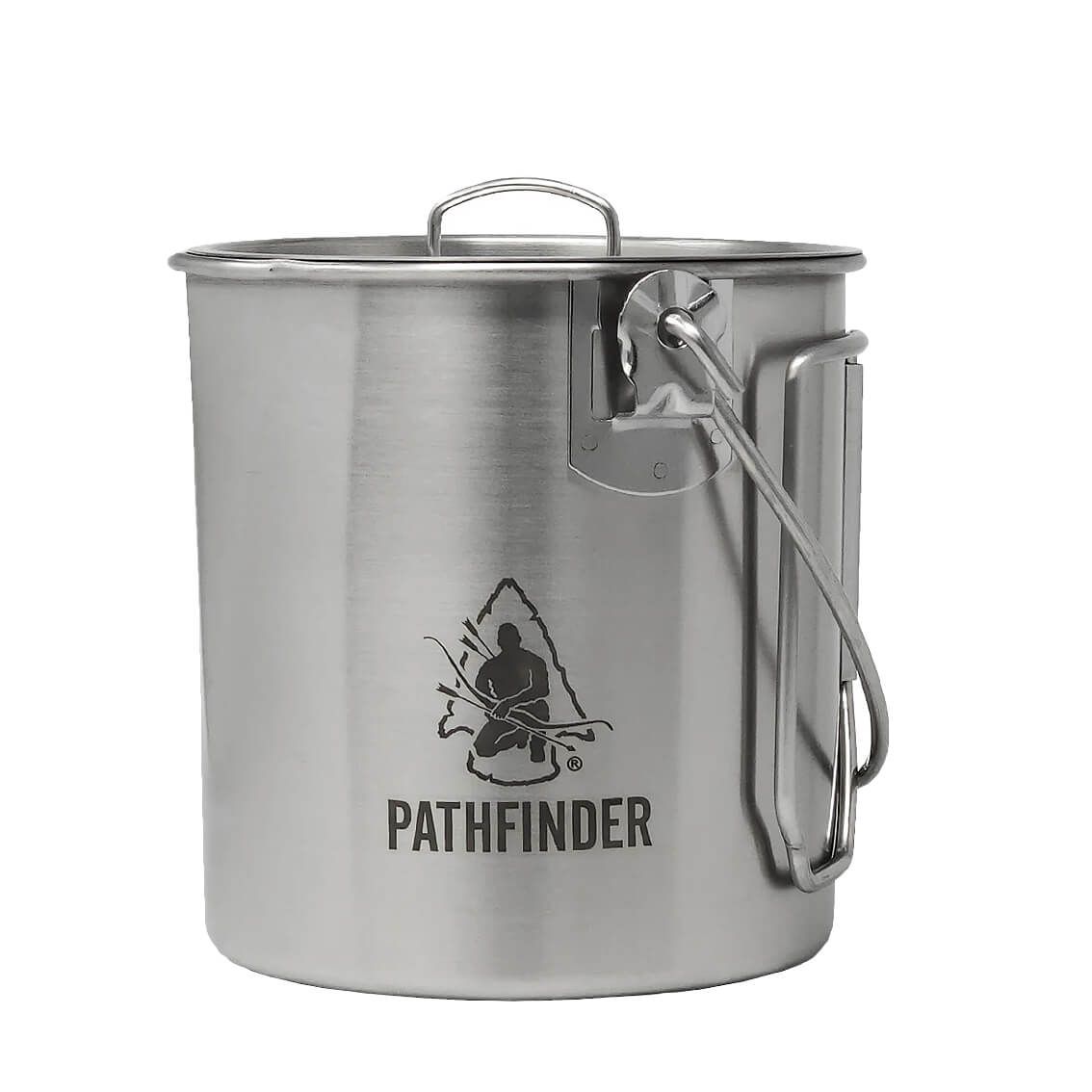 Edelstahl Bush Pot mit Deckel 0.95 Liter