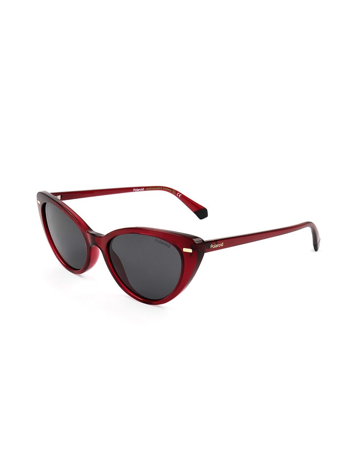 Polaroid Damen-Sonnenbrille in Bordeaux/ Schwarz günstig kaufen 52