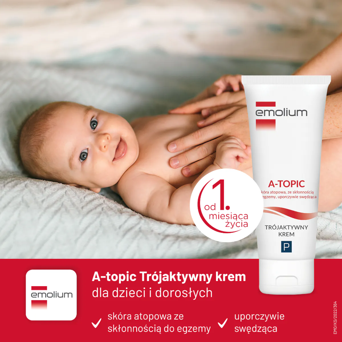 Emolium A-Topic Tri-active krema za lice i tijelo