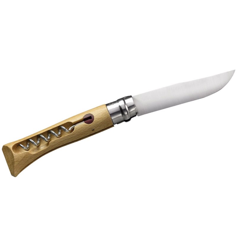 Messer - Opinel n.10 Inox mit Korkenzieher.