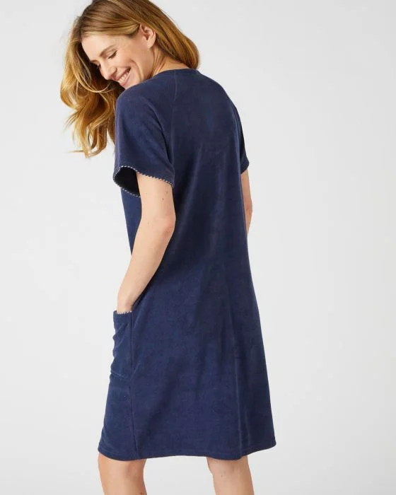 Robe de détente zippée