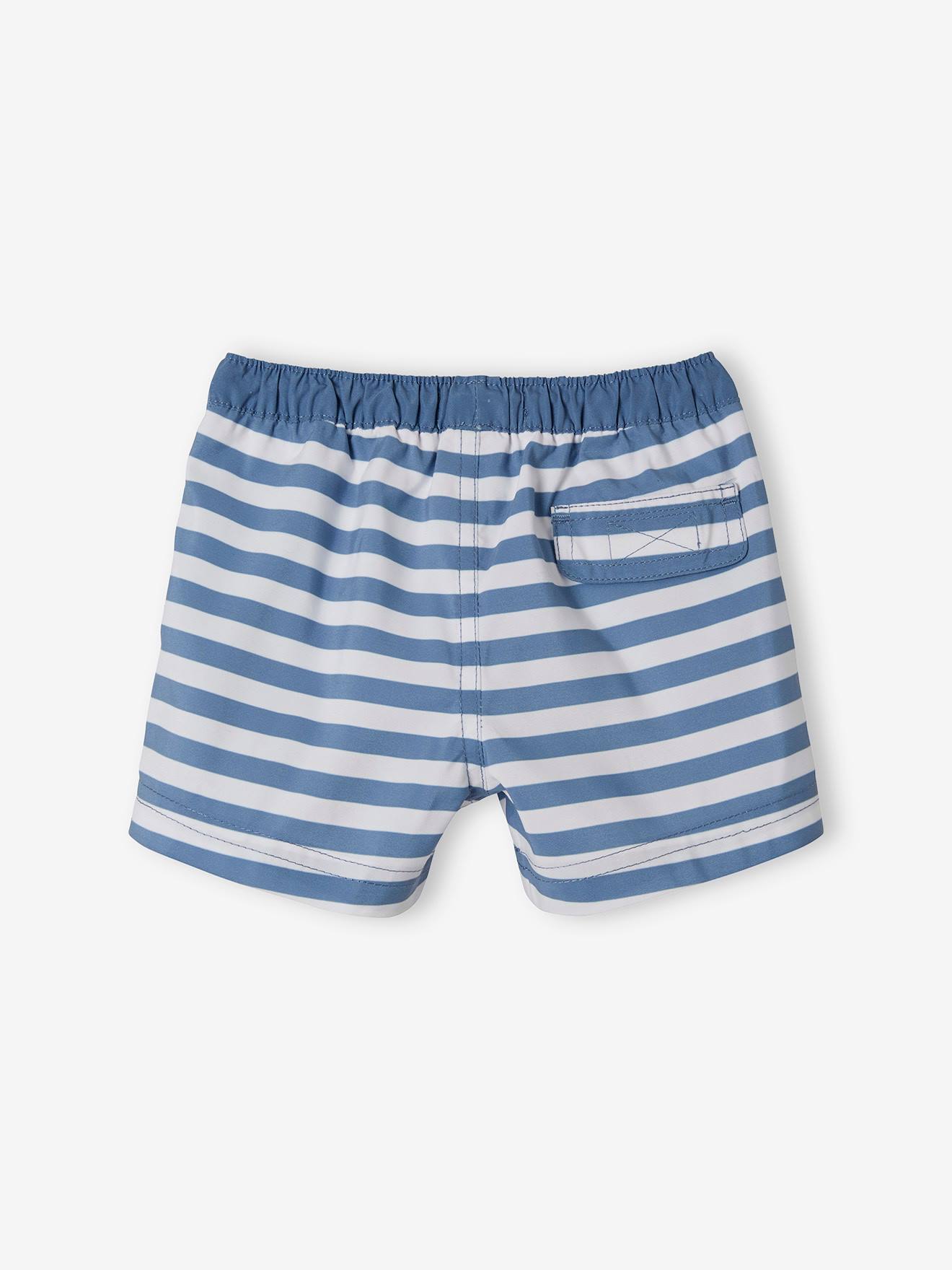 Caleçon de bain bébé Surf bleu rayé