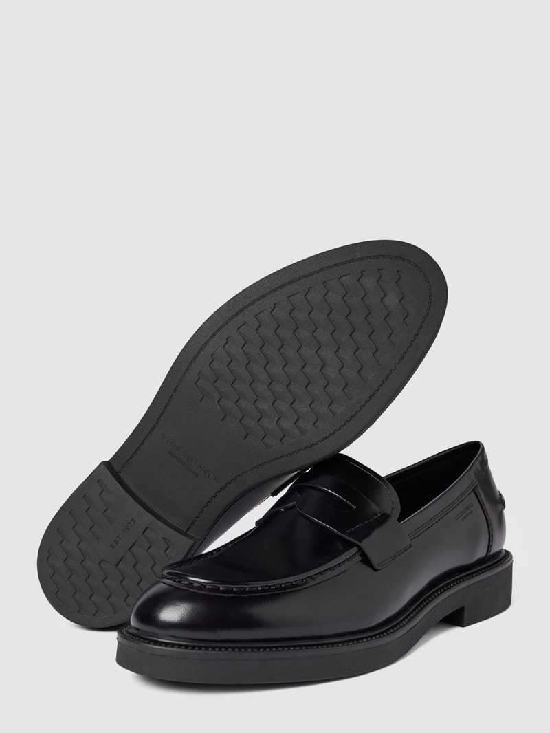 Loafer aus Leder Modell 'ALEX' in schwarz