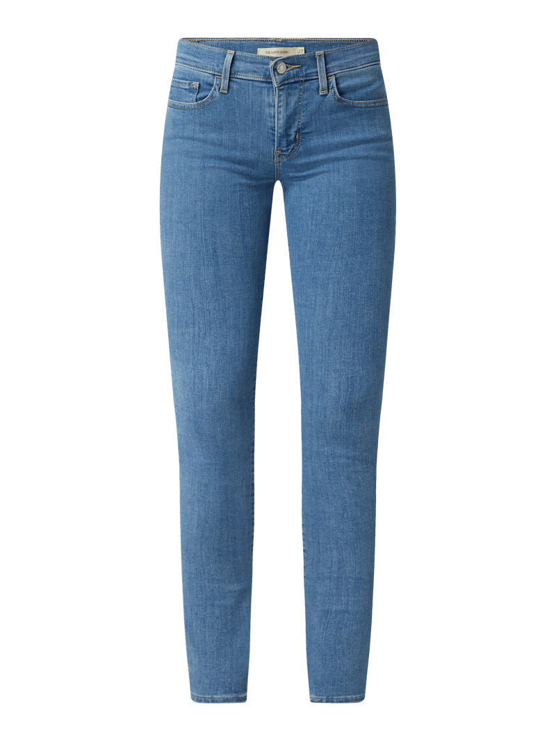 Super Skinny Fit Jeans mit Stretch-Anteil Modell '710' in jeans